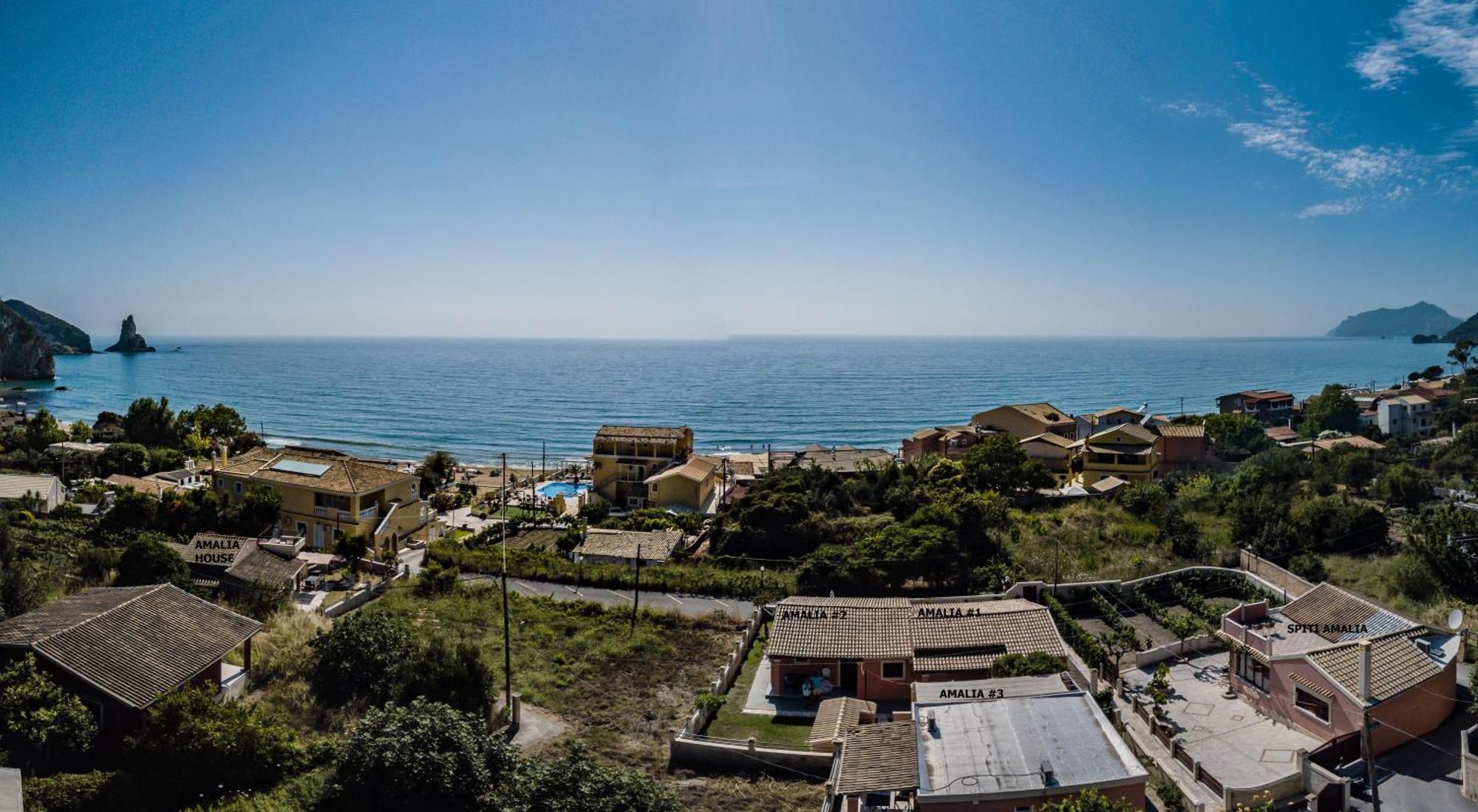 Amalia Cottages Agios Gordios  Esterno foto